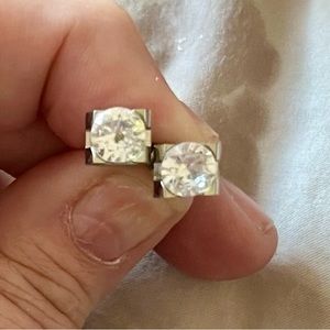 Designer inspired C stud earrings